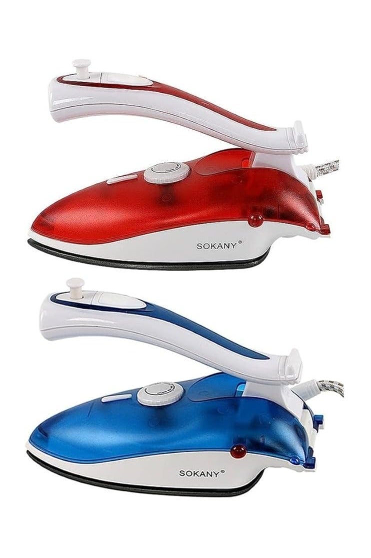 Sokany PL-368A Steam Iron with Thermostat Control, 1000 Watt for Travel - Image 1